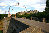 France, Languedoc-Roussillon, Aude, Carcassonne, old bridge and medieval city (Unesco world heritage)