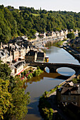 France, Brittany, Cote d'Armor, Dinan (Rance valley), medieval city, harbour on Rance river