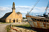 France, Brittany, Finistere (29), Crozon peninsula, Camaret sur Mer, Notre Dame de Rocamadour chapel from 17th century