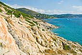 France, Ramatuelle, sea coast in summer