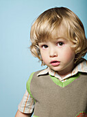 Portrait of little boy looking at camera