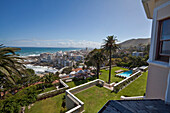 Blick vom Hotel Ellerman House auf die Bucht vor Seapoint, Kapstadt, Westkap, Südafrika