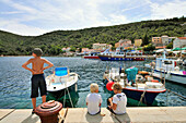 Hafen von Valun, Insel Cres, Kvarner Bucht, Kroatien