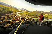 Panorama of Sattler in Salzburg Museum, Salzburg, Austria