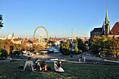 View from the Citadell, Erfurt, Thuringia, Germany