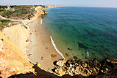 Elevated view of Conil beach, Conil de la Frontera, Costa de la Luz, Andalusia, Spain