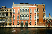 Grand houses on the Grand Canal, Venice, Italy, Europe