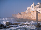 Sea walls of  Essaouira, Essaouira, Morocco, Africa
