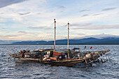 Fishing Platform called Bagan, Cenderawasih Bay, West Papua, Papua New Guinea, New Guinea, Oceania
