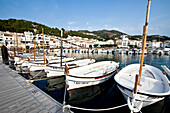 Boats in fishermen village Port de la Selva, Costa Brava, Catalunya, Spain