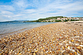 Cesantes beach in Ria de Vigo, Ria de Vigo, Spain