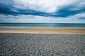 Pebble and sand split beach, NULL