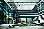 Atrium of a modern building, Stuttgart, Baden-Wuerttemberg, Germany