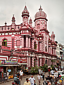 Jami Ul Alfar Mosque in Colombo's oldest district, Pettah, capital Colombo, Sri Lanka