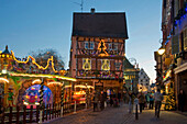 Weihnachtsmarkt und Altstadt, Colmar, Elsass, Frankreich