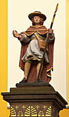 Brunnenfigur St. Wendelinus, St. Wendel, Saarland, Deutschland, Europa