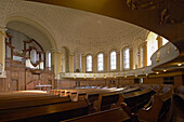 Interior view of the Church of Reconciliation, Voelklingen, Saarland, Germany, Europe