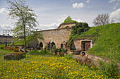 Vauban Festung unter Wolkenhimmel, Saarlouis, Saarland, Deutschland, Europa