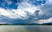 Lightning over Herzogstand, Lake Staffelsee, Upper Bavaria, Germany