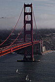 Teil der Golden Gate Bridge, San Francisco, Kalifornien, USA