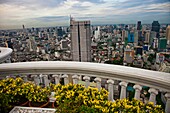 View of Bangkok from The Sirocco Bar and Restaurant, State Tower, Silom District, Bangkok, Thailand, Southeast Asia, Asia