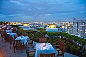 View of Bangkok from The Sirocco Bar and Restaurant, State Tower, Silom District, Bangkok, Thailand, Southeast Asia, Asia