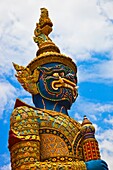 Mithological Guardian Giant  Wat Phra Kaew Emerald Buddha Temple and Grand Palace  Bangkok, Thailand, Southeast Asia, Asia