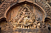 Cambodia-No  2009 Siem Reap City Angkor Temples W H  Banteay Srei Temple Detail.