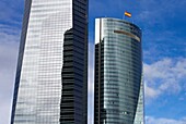 Torre de Cristal and Torre Espacio, CTBA, Cuatro Torres Business Area, Madrid, Spain.
