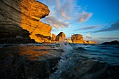 Cliffs  Bonifacio, Corsica Island  France