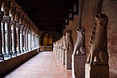 France, Midi-Pyrenees Region, Haute-Garonne Department, Toulouse, Musee des Augustins museum, Gargoyles from the Cordeliers Monastery, 13th century