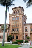 Florida, Sarasota, John and & Mable Ringling Museum of Art, estate, Ca d´ Zan Mansion, Venetian Gothic architecture