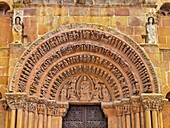 To the north of San Juan, in Calle Aduana Vieja, stands the church of Santo Domingo second half of 12th C, with the finest Romanesque facade in Soria   …