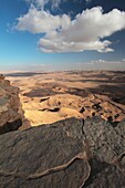 Israel  Negev Desert  Makhtesh Ramon Ramon Crater  Ramon Nature Reserve  View from Mitzpe Ramon