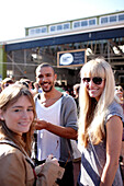 Visitors of the Neighbourgoods Market, deli saturday market at Old Biscuit Mill, Woodstock, Cape Town, South Africa, Africa