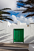House entrance, Femes, Lanzarote, Canary Islands, Spain, Europe