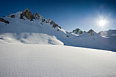 Snow-capped mountain, Tignes, Val d Isere, Savoie department, Rhone-Alpes, France