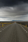 Straight road, Jokulsarlon, Iceland, Scandinavia, Europe