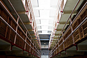 Interior view of Alcatraz Prison, San Francisco, California, USA, America