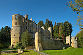 Burg Beaufort im Sonnenlicht, Beaufort, Echternach, Luxemburg, Europa