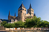 Hohe Domkirche St. Peter im Sonnenlicht, Trier, Rheinland-Pfalz, Deutschland, Europa