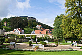 Baroque gardens Kleines Schloss, Blankenburg, Harz, Saxony-Anhalt, Germany
