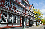 Timber framed houses, old town, Osterode am Harz, Harz, Lower Saxony, Germany