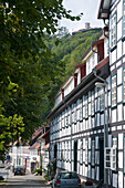 Timber framed houses old town, Bad Lauterberg, Harz, Lower Saxony, Germany