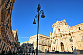 Kathedrale von Syrakus, Duomo di Siracusa, Siracusa, Ortygia, Ostküste, Sizilien, Italien