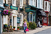 High Street, Pateley Bridge, Yorkshire Dales, Yorkshire, England, Großbritannien