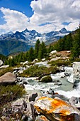 Alps around the Matterhorn, Switzerland