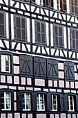 France Alsace Strasbourg timbered building with shutters