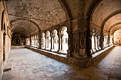 Medieval stone galleries built in the 13th Century at the Cathedral of St Trophimus in Arles, France
