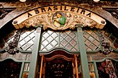 A Brasileira, typical cafe. Lisbon, Portugal